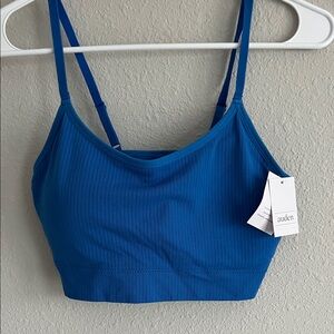 Auden Seamless Ribbed Bralette in Royal Blue NWT